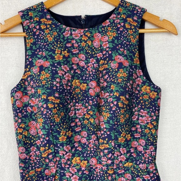 J Crew Floral Jacquard Sheath Career Dress - Picture 7 of 16